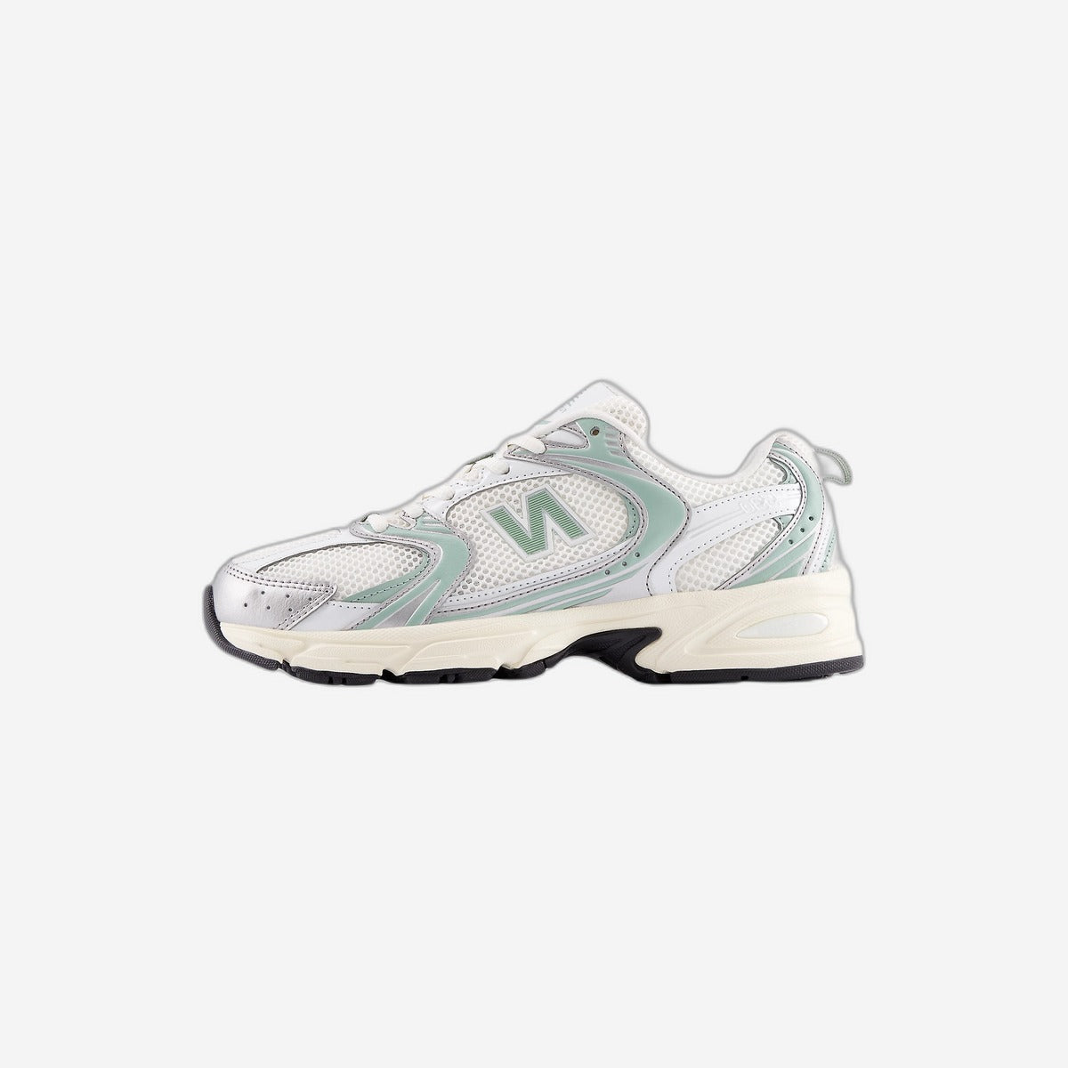 New Balance 530 Silver Metallic Mosaic Green