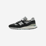 New Balance 998 MiUSA Black Silver
