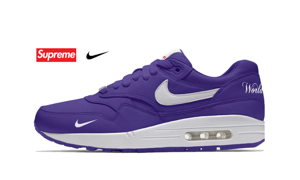 Nike Air Max 1 \&87 SP Supreme Varsity Purple