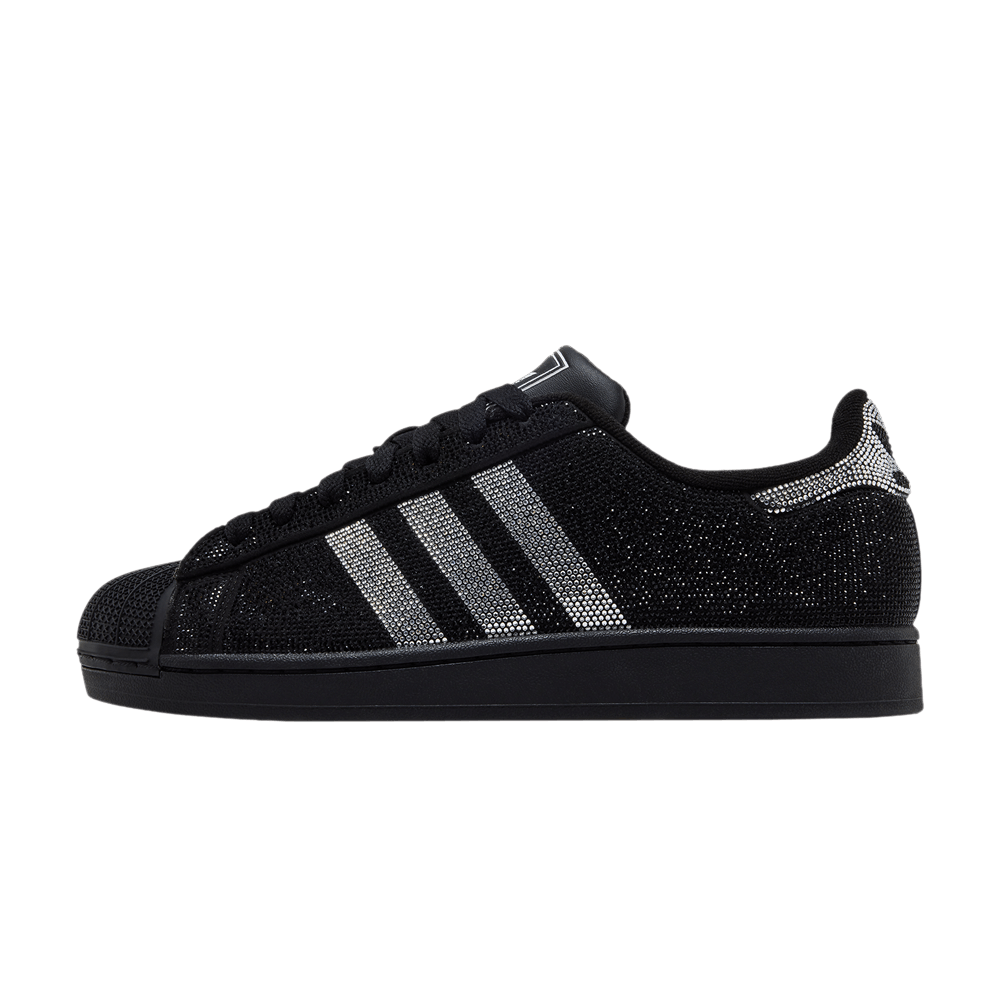 adidas Superstar II Rhinestone Black Silver (Women's) — adidas Superstar