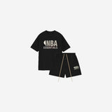 Fear of God Essentials NBA Black Grey Summer Set