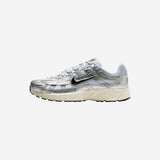 Nike P-6000 White Metallic Silver Flat Silver Black