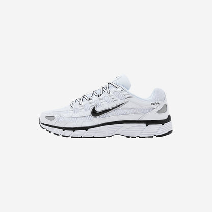 Nike P-6000 White Metallic Silver Black