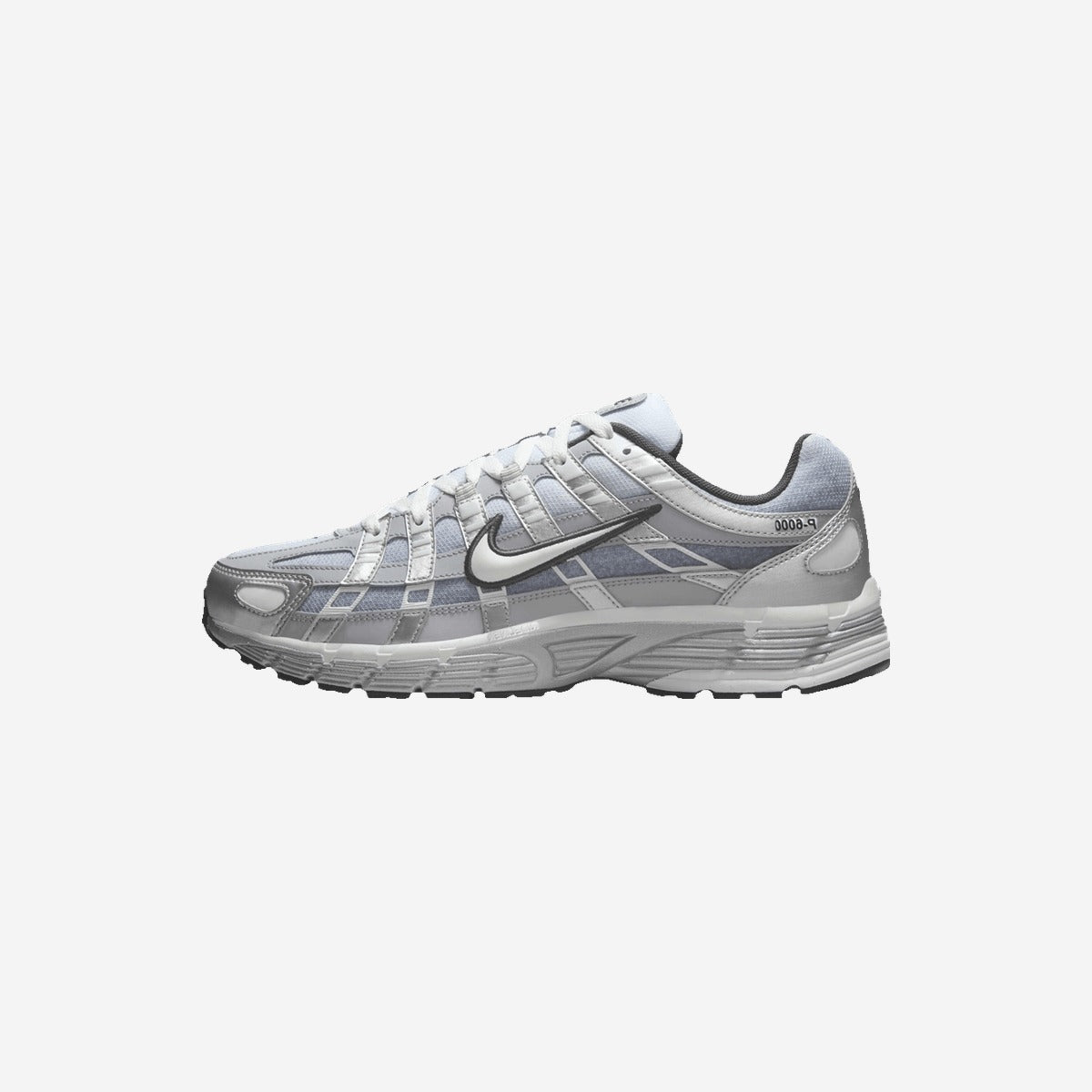 Nike P-6000 Metallic Silver Summit White-Wolf Grey