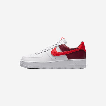 Nike Air Force 1 Low '07 White Light Crimson Gold Charm Bracelet (Women's)
