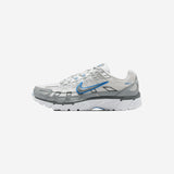 Nike P-6000 White Metallic Silver Blue