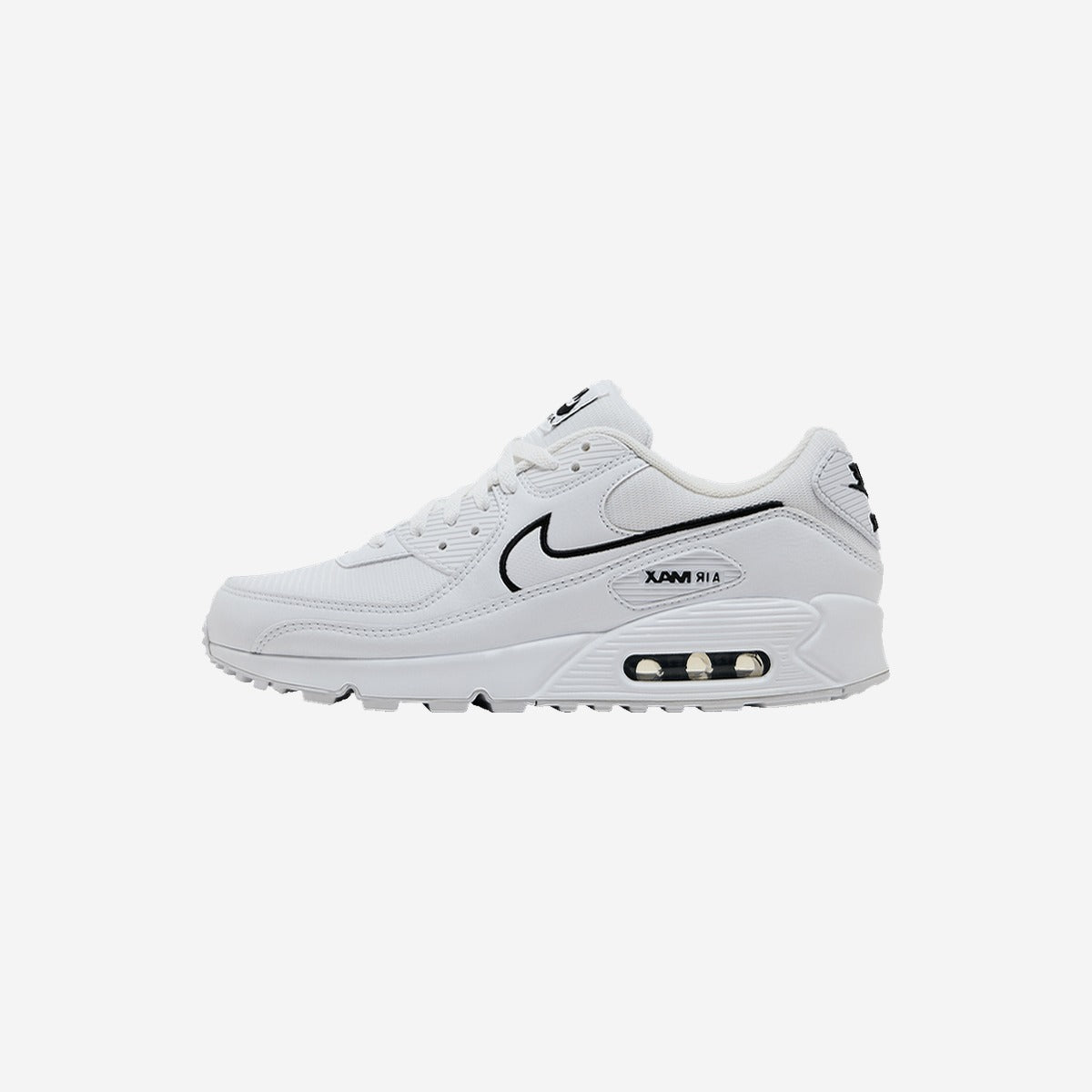 Nike Air Max 90 White Black Outlined Swoosh