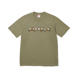 Supreme Skulls Spellout Tee 'Light Olive'