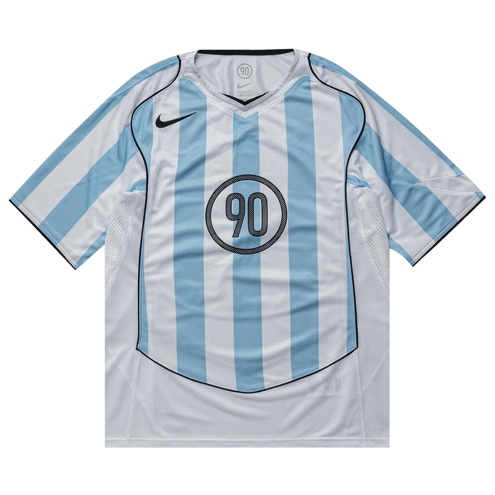Nike T90 Dri-Fit Soccer Jersey 'Psychic Blue/White/Black/Black' IB4214-422 — Abbigliamento Nike su LAB19