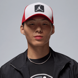 Nike Jordan Rise Jumpman Trucker Cap White Red