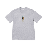 Supreme Prayer Card Box Logo Tee 'Heather Grey'