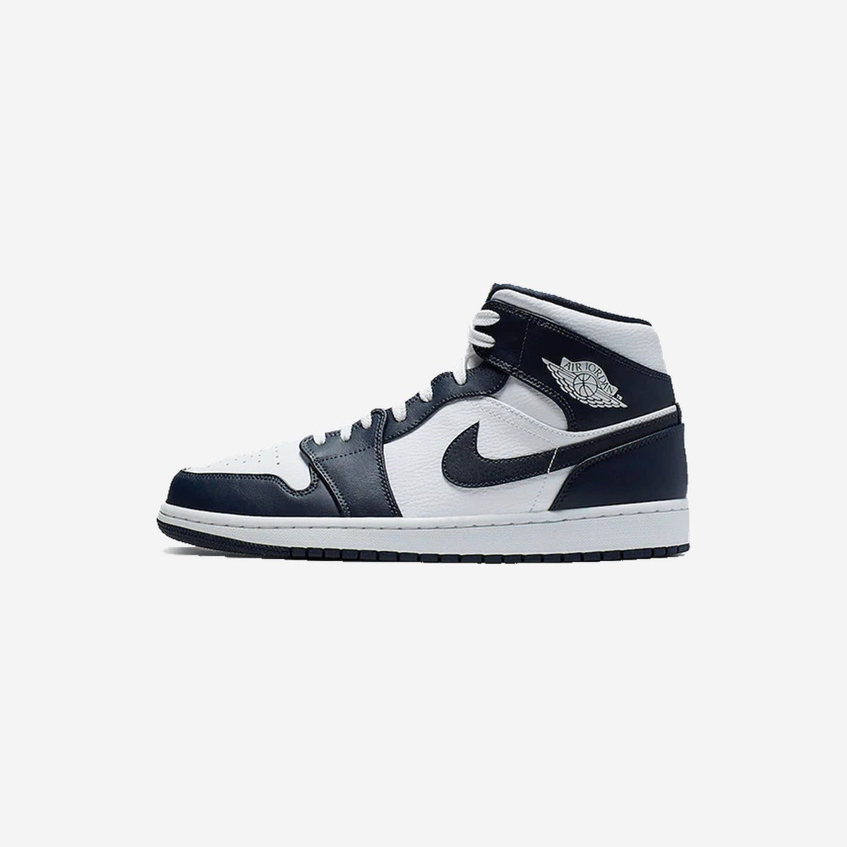 Air Jordan 1 Mid White Metallic Gold Obsidian