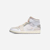 Air Jordan 1 Mid SE Craft Inside Out White Grey