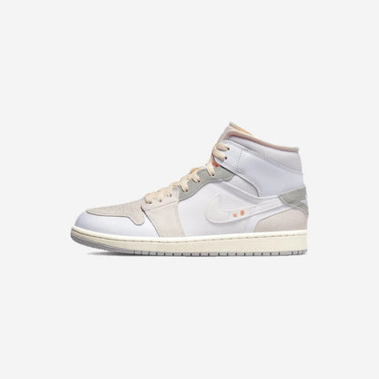 Air Jordan 1 Mid SE Craft Inside Out White Grey