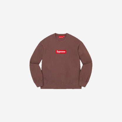 Supreme Box Logo Crewneck Brown