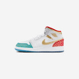 Air Jordan 1 Mid Sneaker School NC to Chicago (GS)