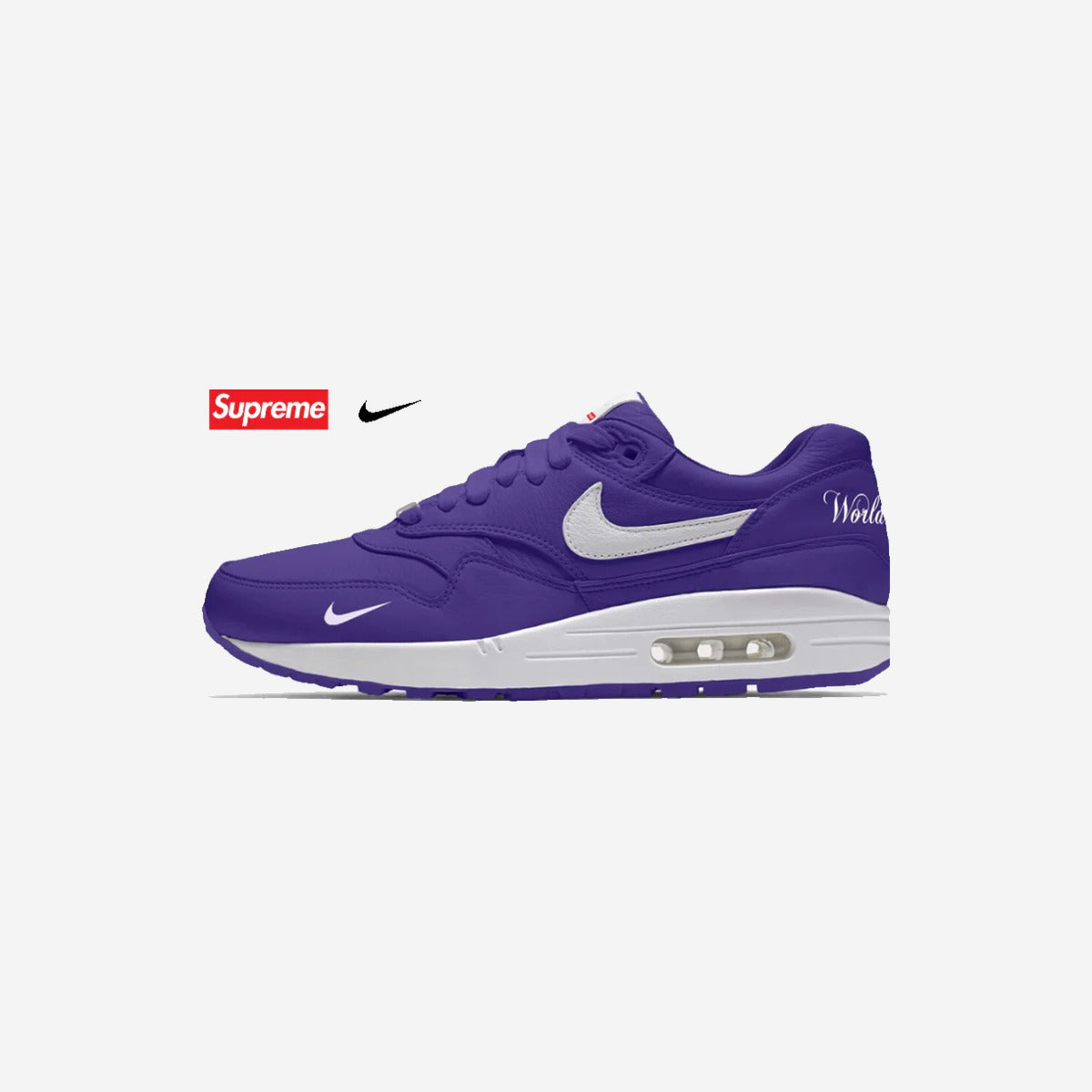 Nike Air Max 1 \&87 SP Supreme Varsity Purple