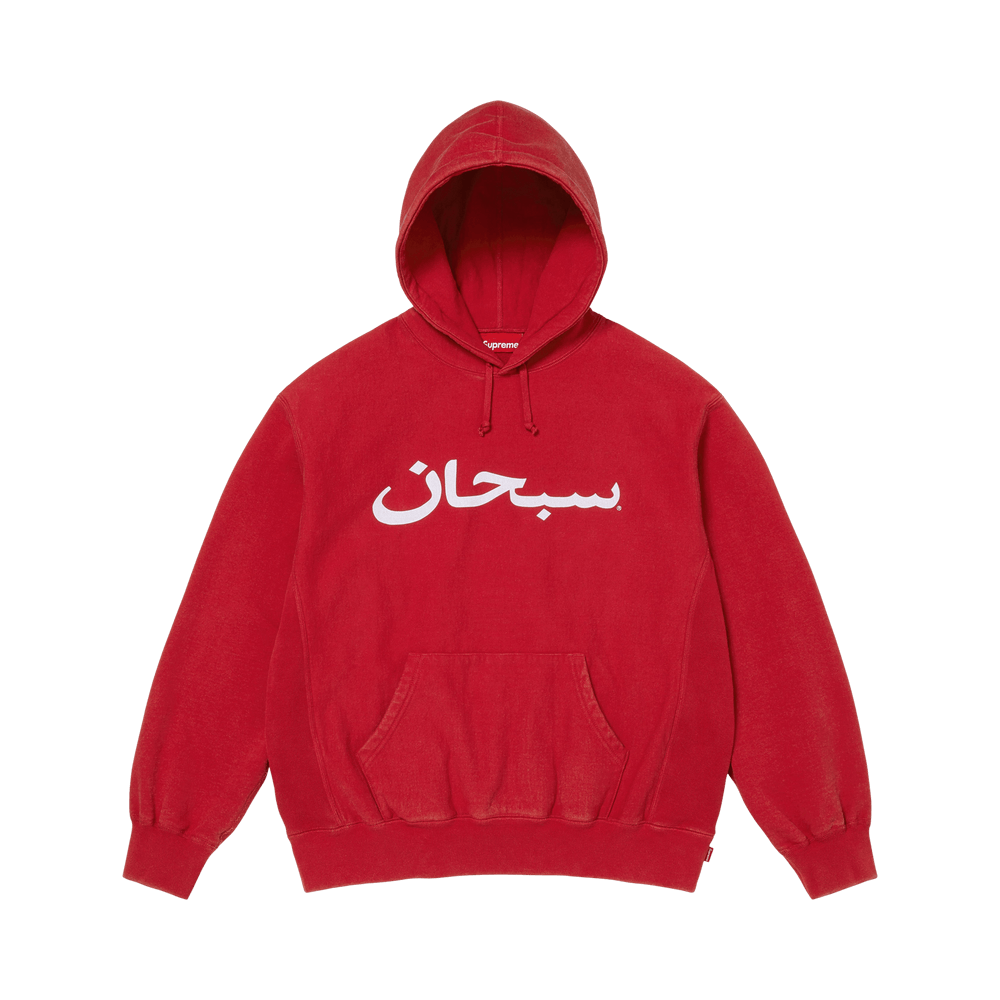 Supreme Arabic Logo Hooded Sweatshirt 'Red' SS26SW73-RED — Abbigliamento Supreme su LAB19