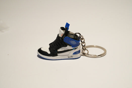 Jordan 1 High X Off White - Blue Black (portachiavi)