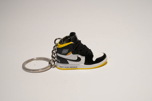 Jordan 1 High Not For Resale Yellow Black (portachiavi)