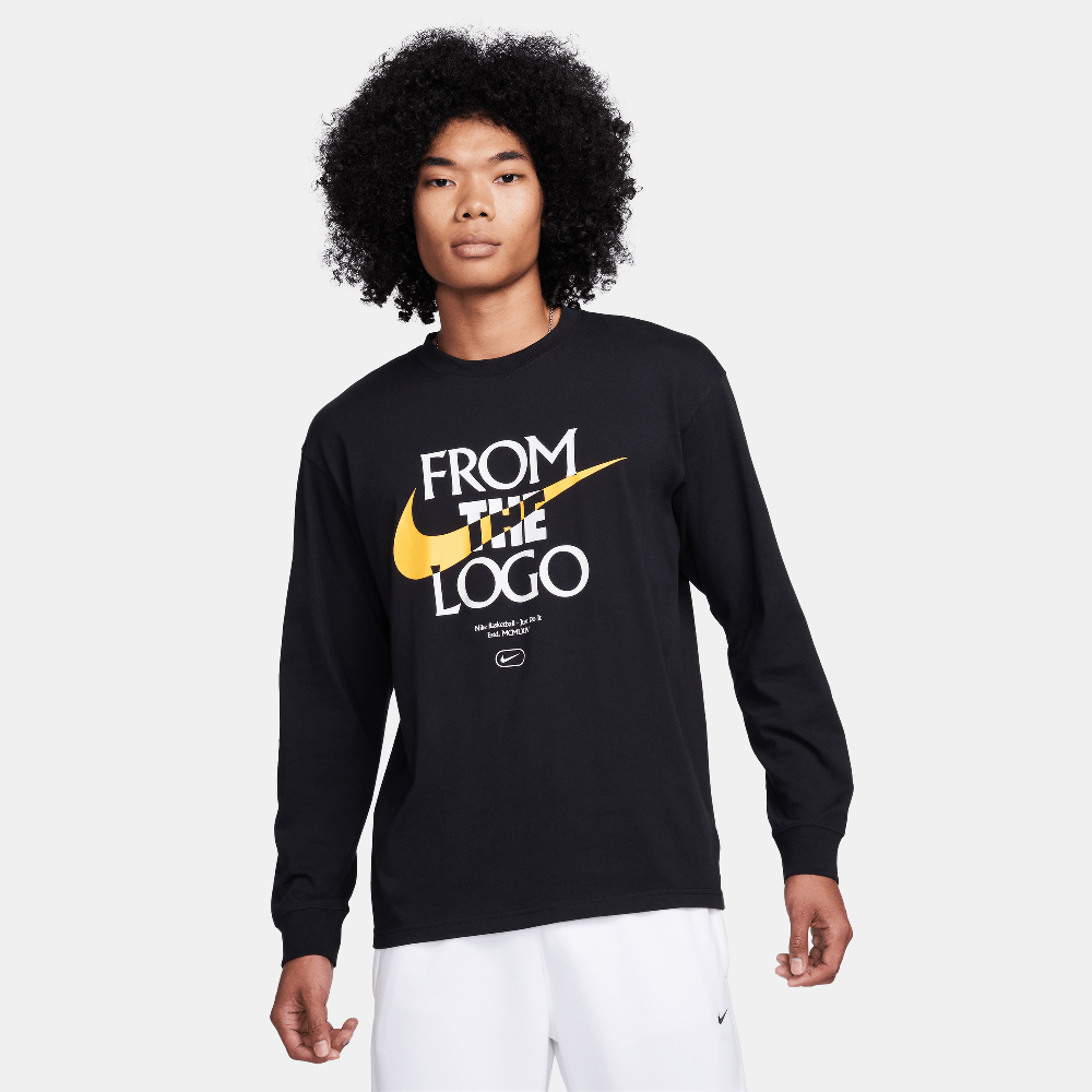 Nike Max90 Men's Long-Sleeve Basketball T-Shirt Black FQ4920-010 — Abbigliamento Nike su LAB19