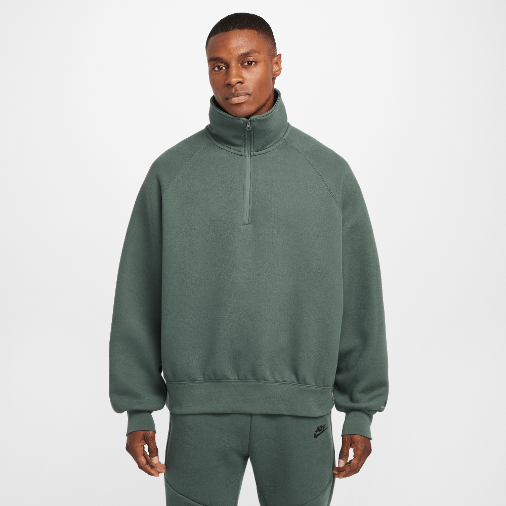 Nike Tech Men's Fleece Half-Zip Top Vintage Green/Vintage Green FZ7568-338 — Abbigliamento Nike su LAB19