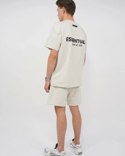 Fear of God Essentials Light Oatmeal Summer Set