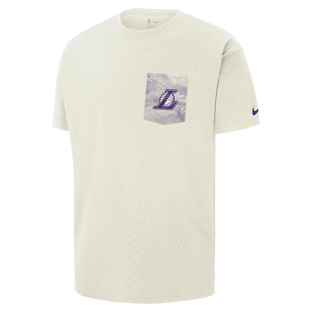 Nike Los Angeles Lakers Courtside Men's Nike NBA Max90 T-Shirt Sail HQ9411-133 — Abbigliamento Nike su LAB19