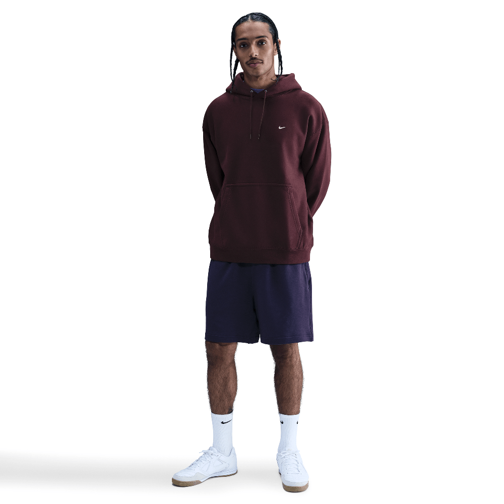 Nike Solo Swoosh Men's Pullover Hoodie Burgundy Crush/Burgundy Crush/White HV1082-652 — Abbigliamento Nike su LAB19