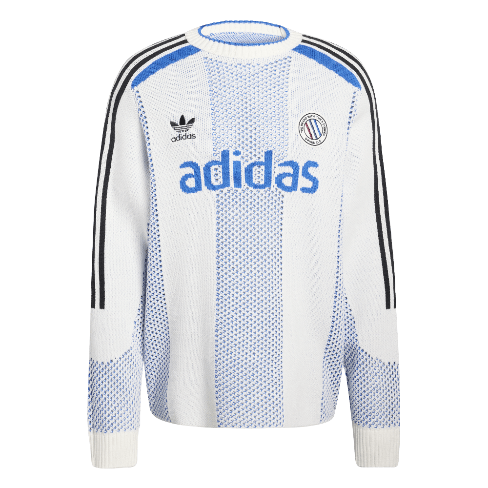 Adidas Blokecore Longsleeve Light Weight Pullover White Blue KQ5085 — Abbigliamento Adidas su LAB19