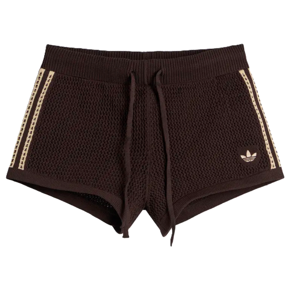 Adidas Crochet Shorts Aurora Coffee Magic Beige KQ6653 — Abbigliamento Adidas su LAB19