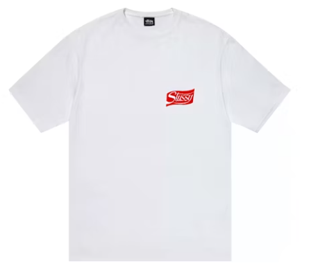 Stüssy Soda Can Tee Bianco