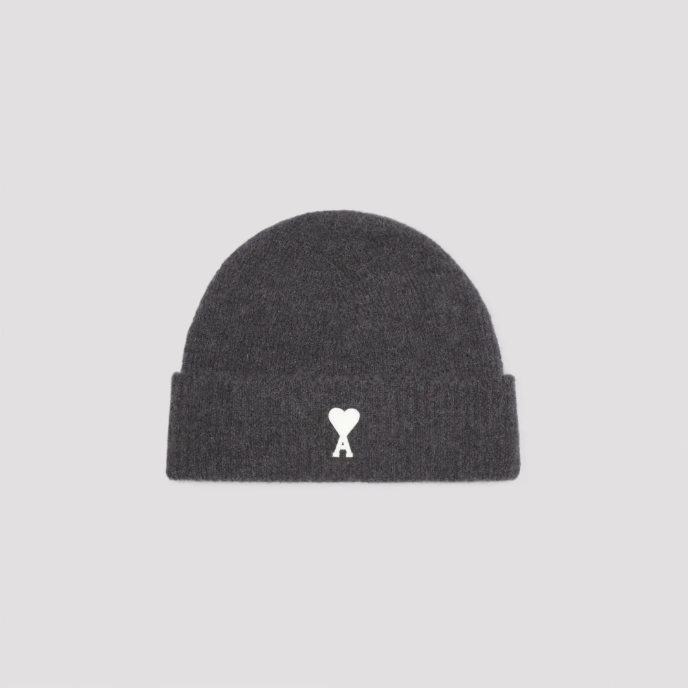 Ami Paris Beanie Grey White UHA115.KN0032.061 — Abbigliamento Ami su LAB19