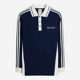 adidas Long Sleeved Polo Shirt Night Indigo