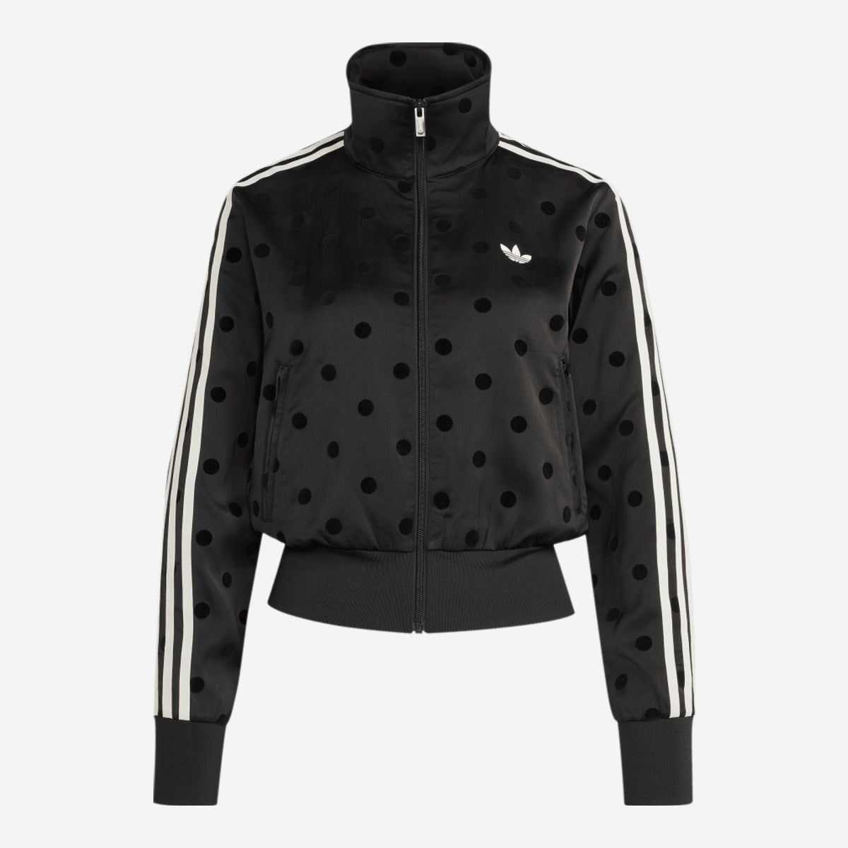 adidas Satin Polka Dots TT Track Jacket Black (Women's) KV1166 — Abbigliamento Adidas su LAB19