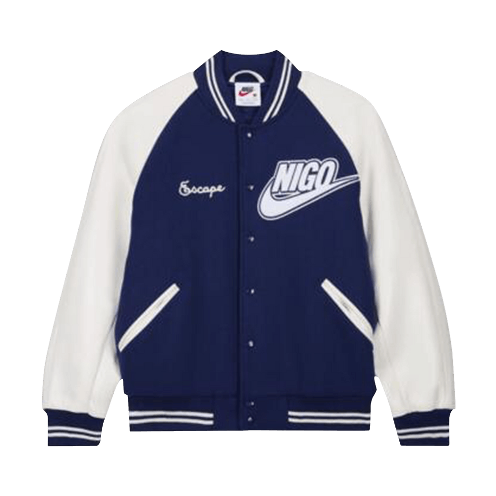 Nike x Nigo NRG Varsity Jacket Navy FV5670-492 — Abbigliamento Nike su LAB19