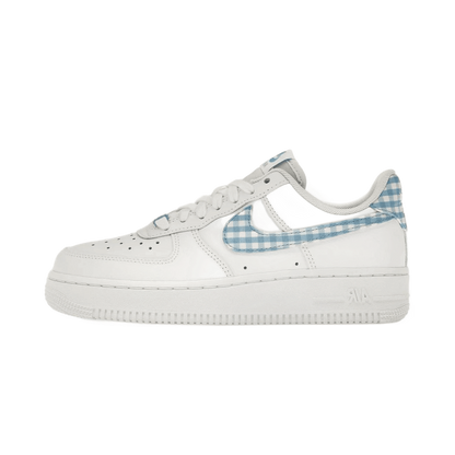 Air Force 1 Low \&07 Essential White University Blue Gingham - DZ2784-100