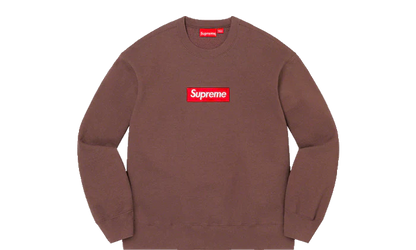 Supreme Box Logo Crewneck Brown