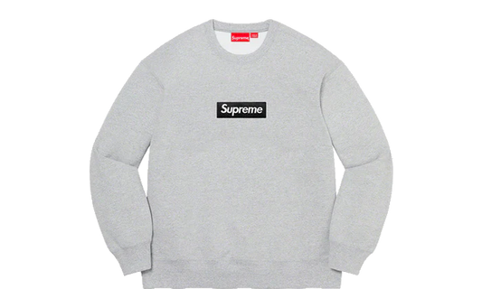 Supreme Box Logo Crewneck Heather Grey