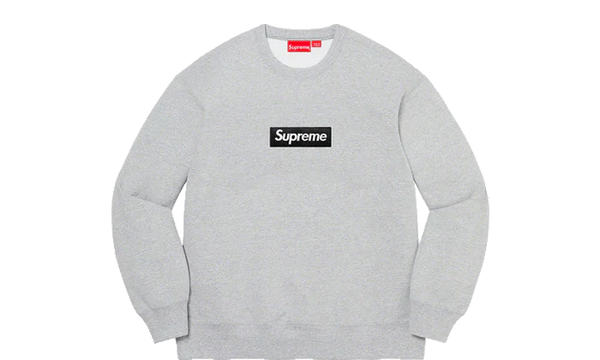 Supreme Box Logo Crewneck Heather Grey – LAB19