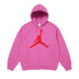 Supreme x Jordan Zip Up Hooded Sweatshirt 'Pink'