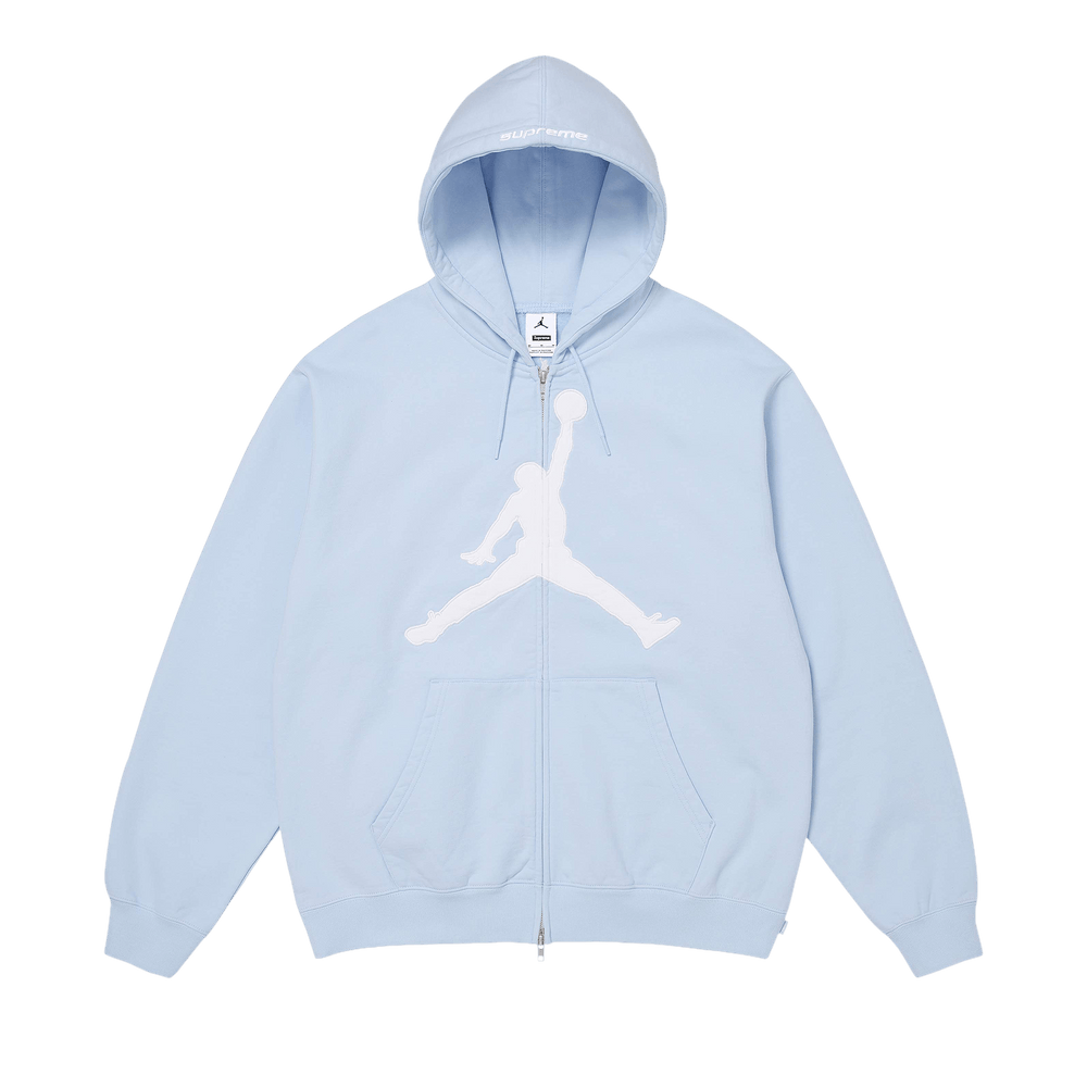 Supreme x Jordan Zip Up Hooded Sweatshirt 'Light Blue' SS26SW24-LIGHT-BLUE — Abbigliamento Supreme su LAB19