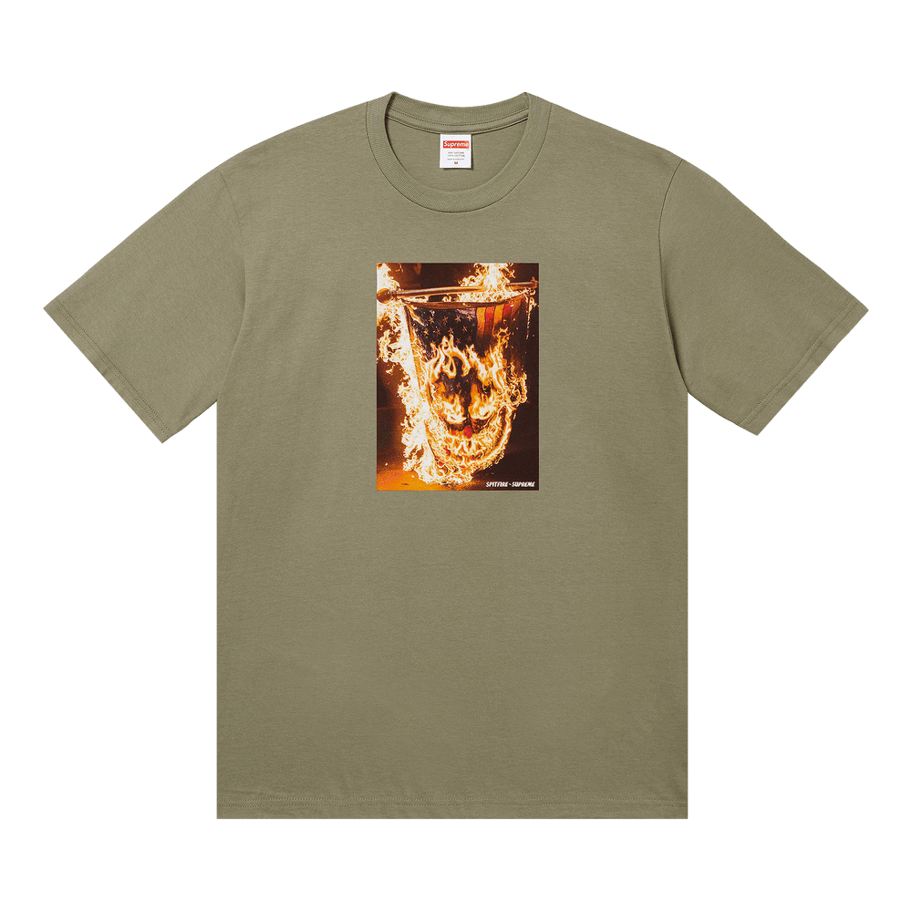 Supreme x Spitfire Flag Tee 'Light Olive' SS26T63-LIGHT-OLIVE — Abbigliamento Supreme su LAB19
