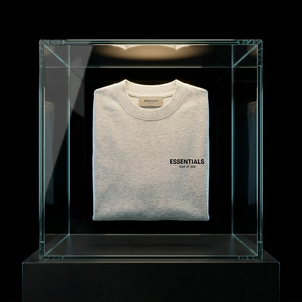 Fear of God Essentials Light Oatmeal T-shirt