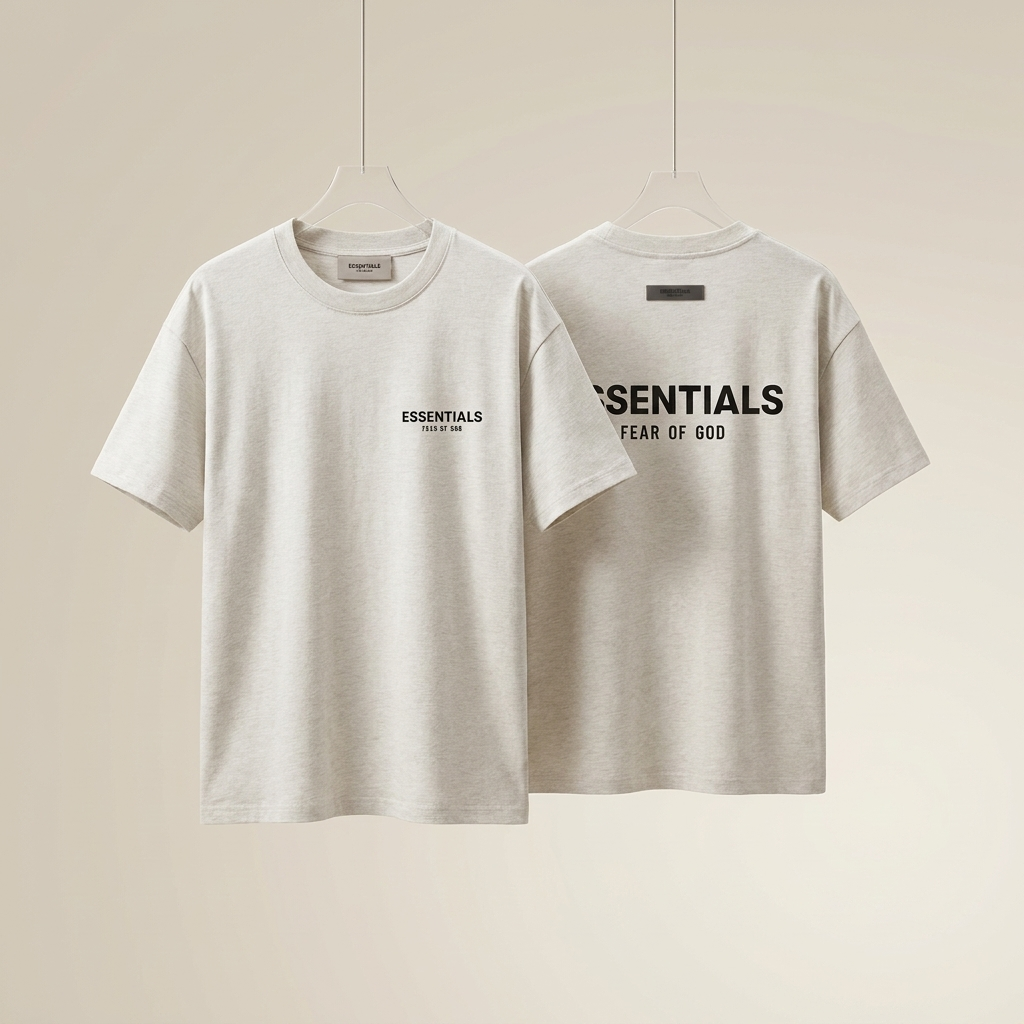 Fear of God Essentials Light Oatmeal T-shirt