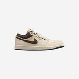 Jordan 1 Low Premium Pale Ivory Off Noir Baroque Brown
