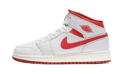 Air Jordan 1 Mid SE White Dune Red - FJ3464-160
