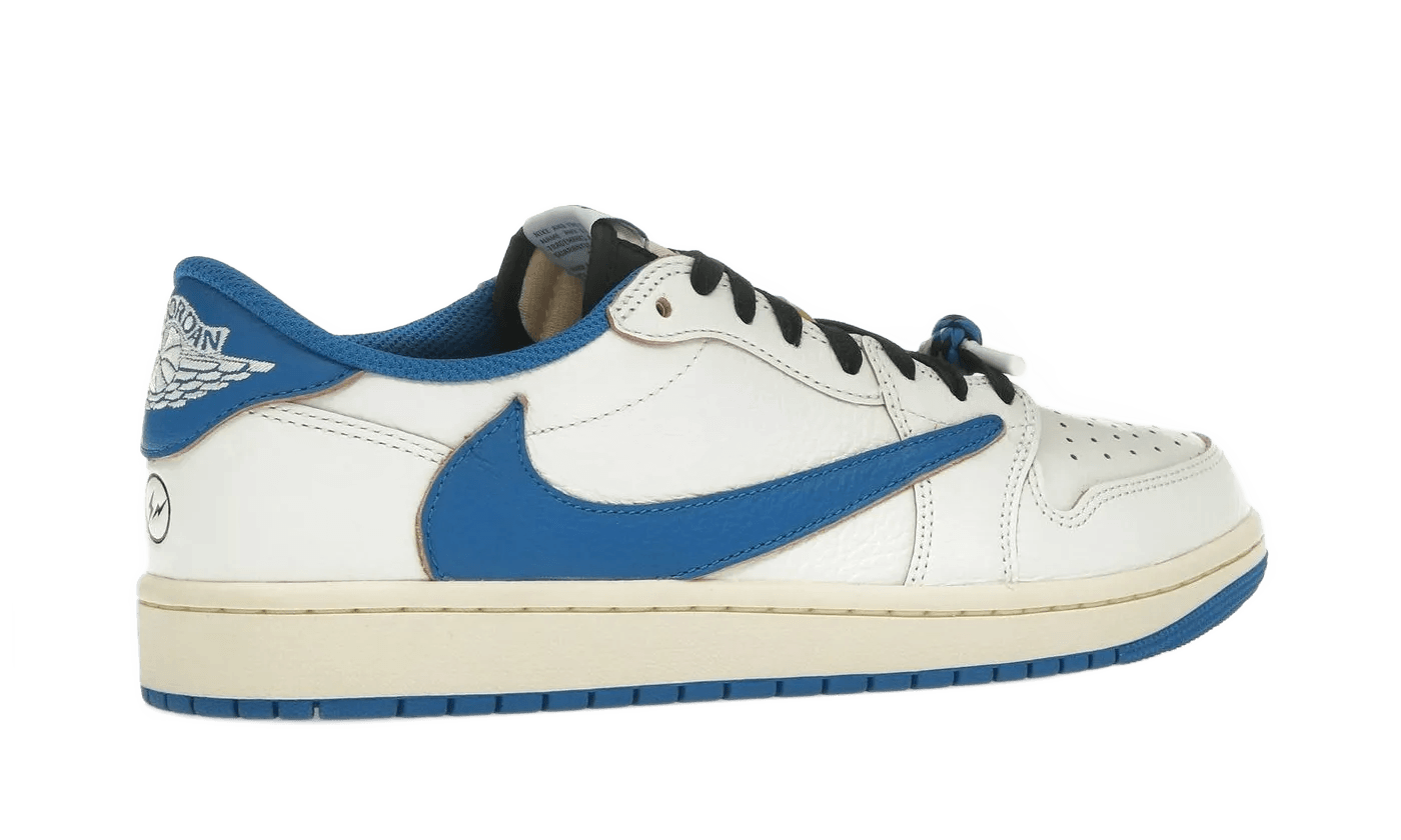 Air Jordan 1 Retro Low OG SP Fragment x Travis Scott Sail Military Blue - DM7866-104