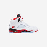 Jordan 5 Retro Fire Red Black Tongue (2025)
