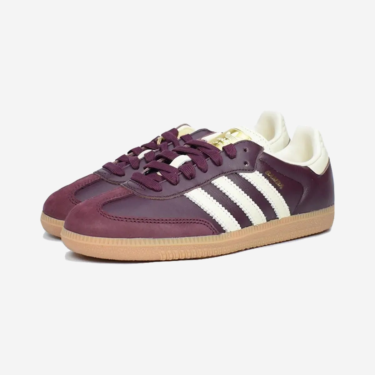 Adidas Samba OG Maroon Gold Metallic
